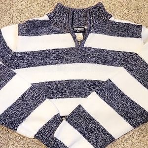 Oshkosh B'Gosh Fall Striped Pulllover Half Zip - Sweater Boys Girls Unisex - 12